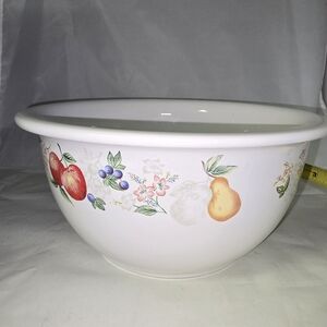 Vintage Corelle Fruit-Pattern Ceramic Mixing Bowl Chutney 3 Quart